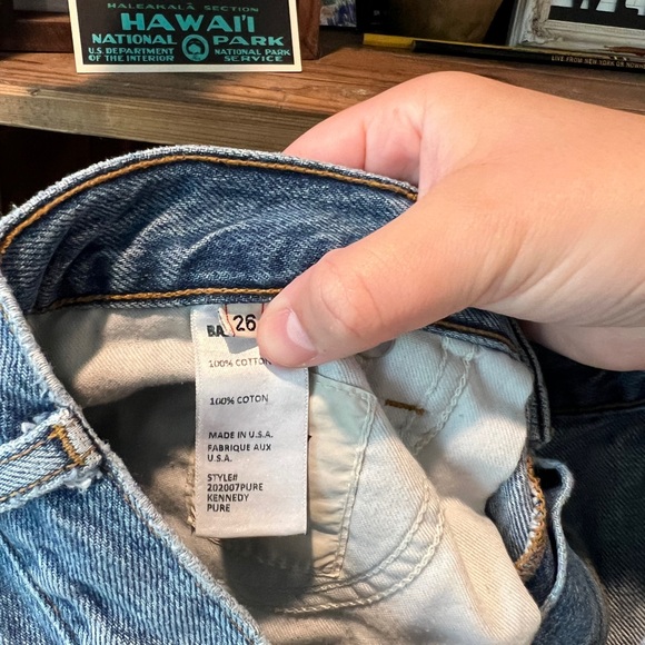 Baldwin women’s Kennedy low rise boyfriend jeans size 26 - Picture 8 of 10